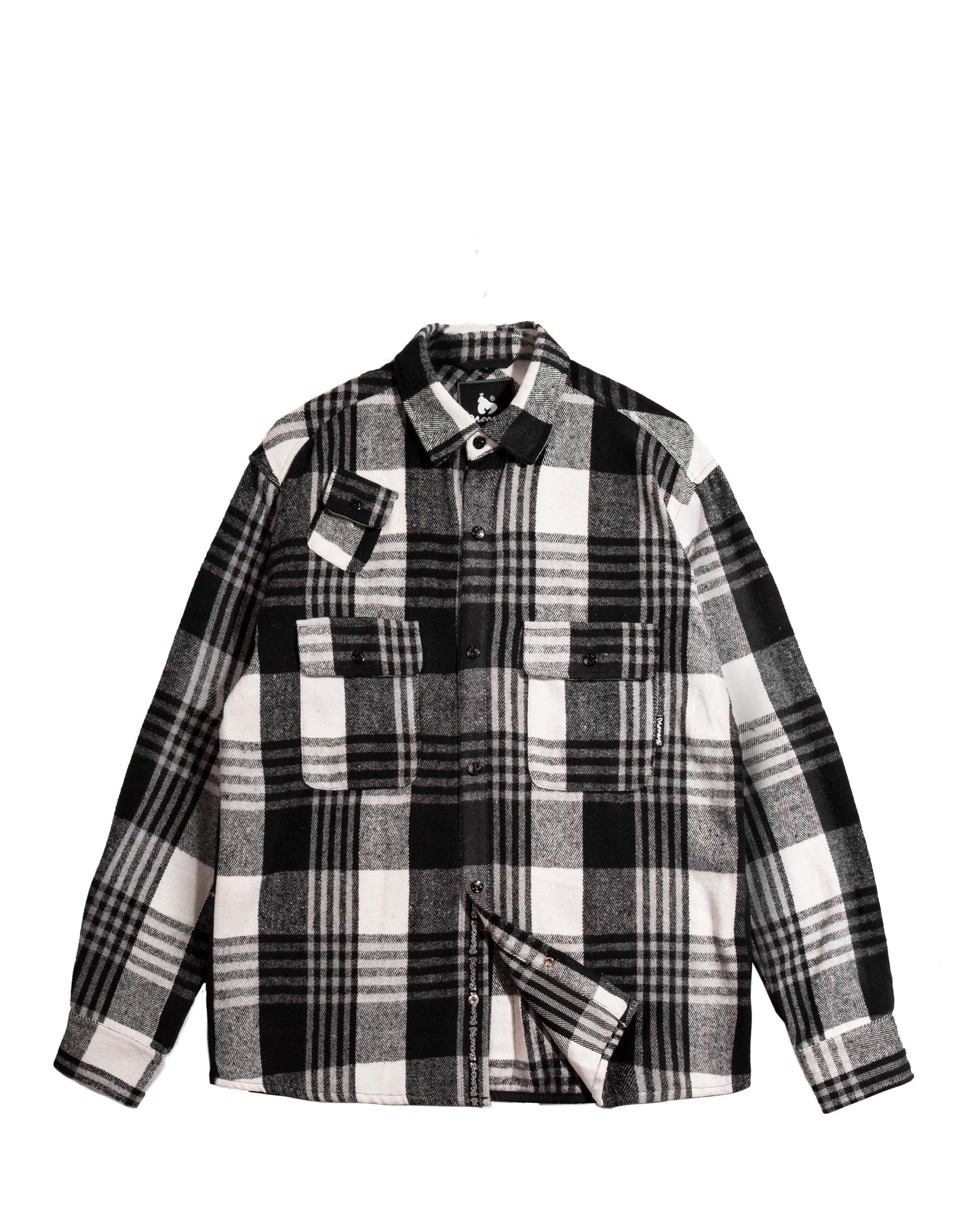 Check Over Shirt - Black