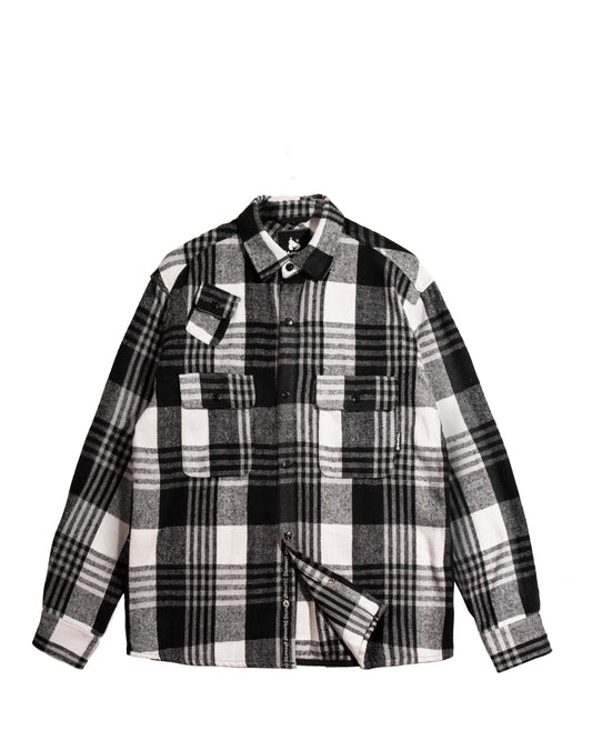 Check Over Shirt - Black