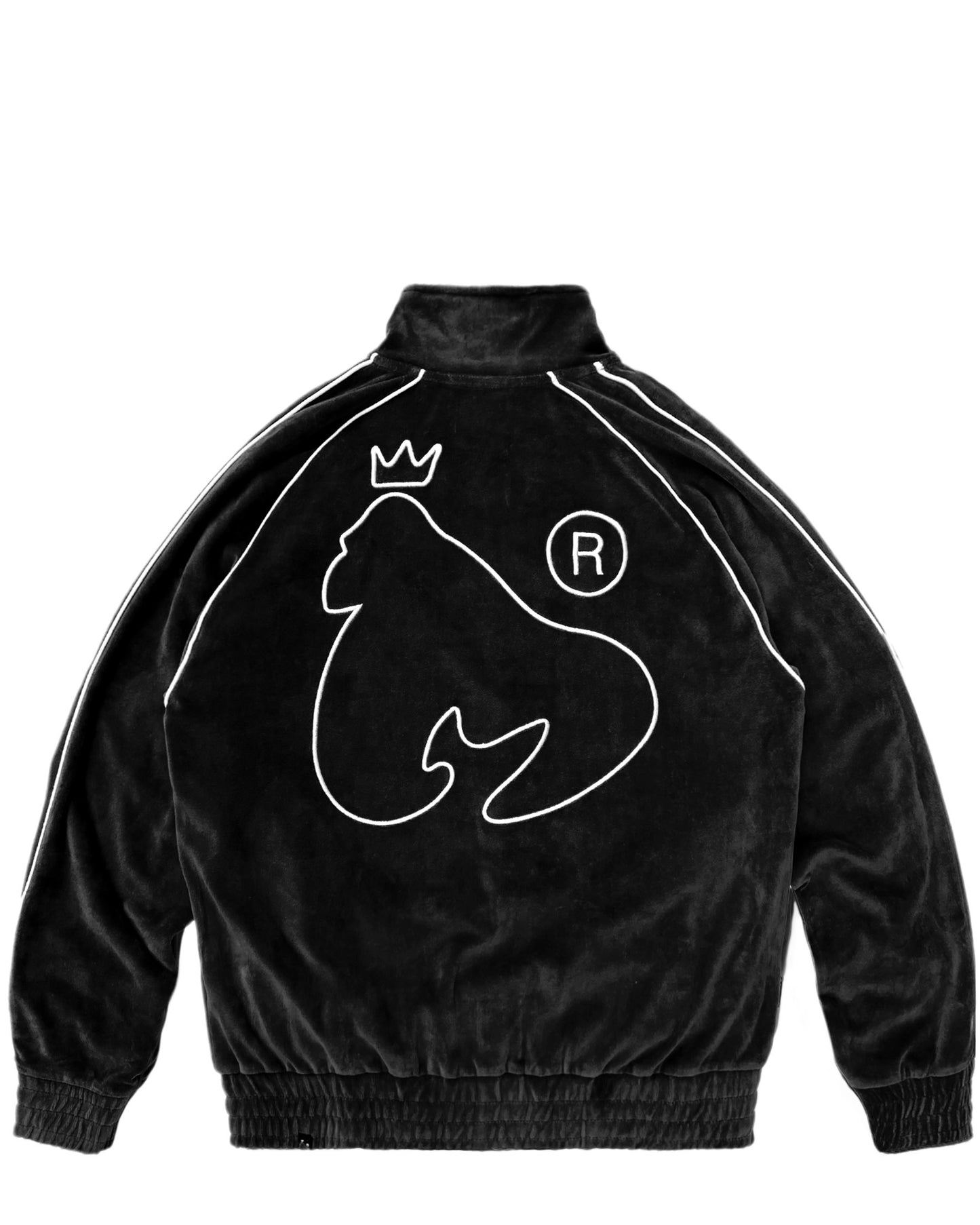 Velour bomber jacket - Black