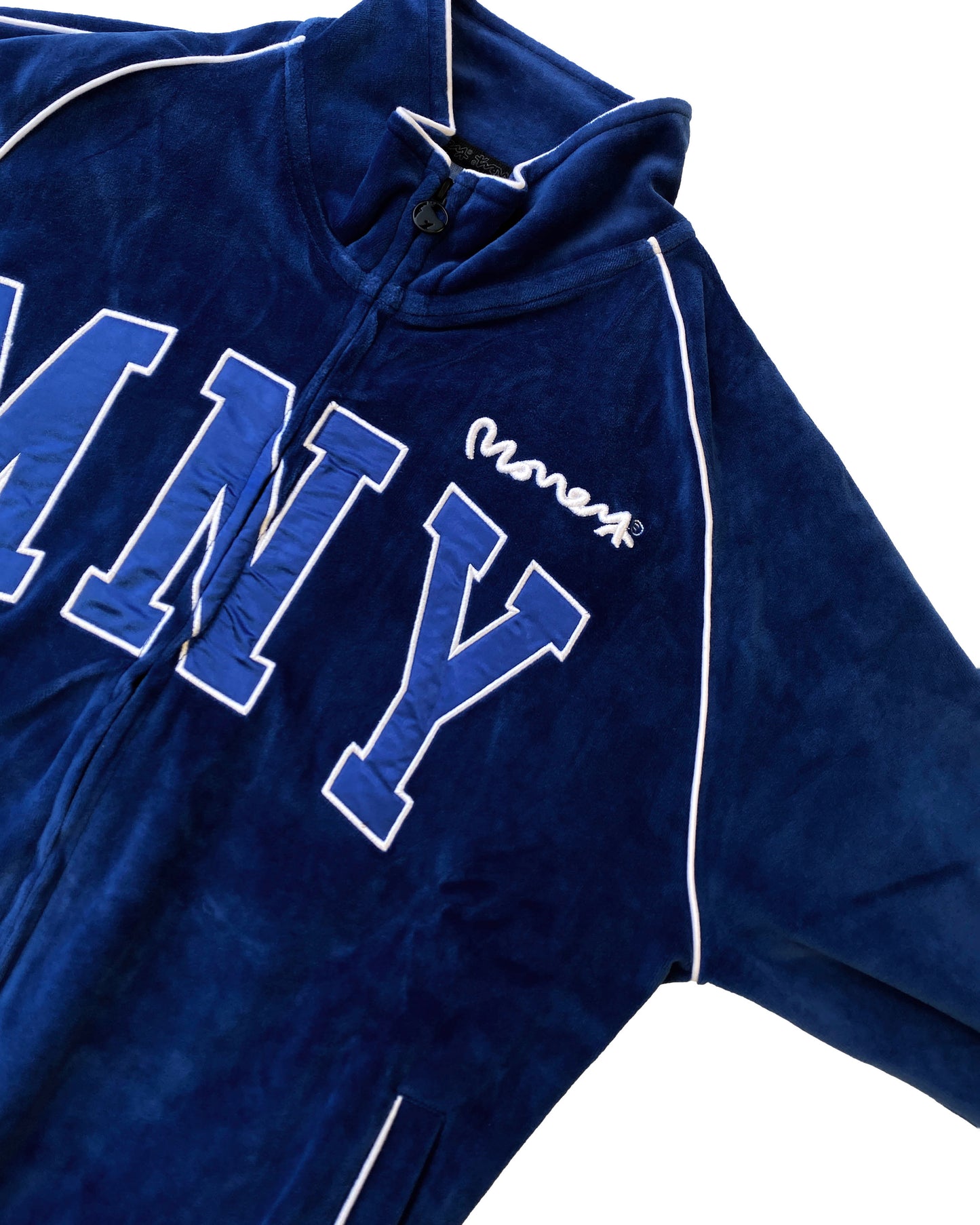 Velour bomber jacket