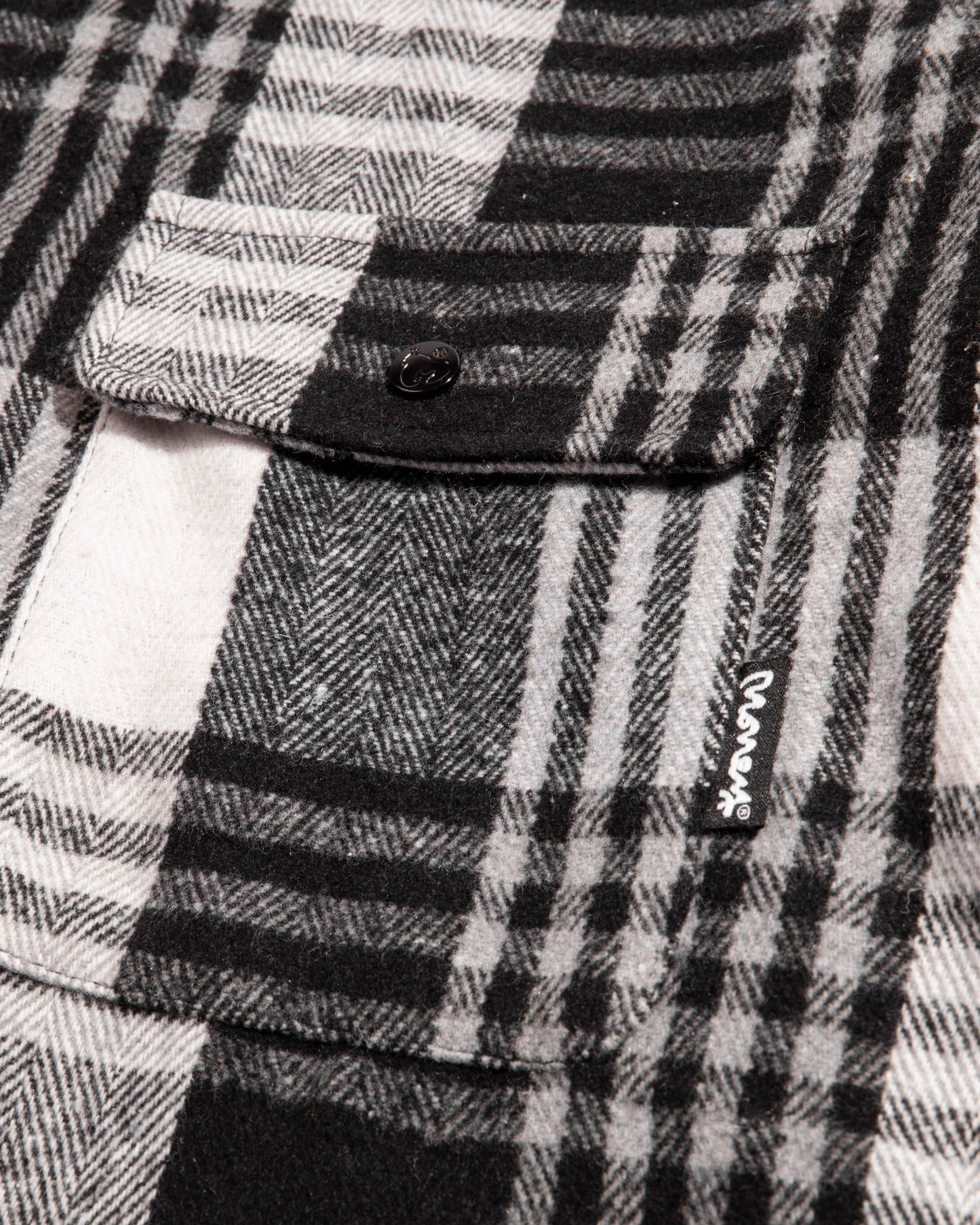 Check Over Shirt - Black