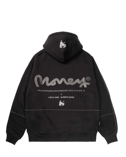 MNY CHOP SIG PLAYER HOOD - BLACK