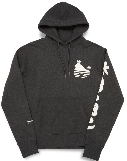 Sig Line Fleece Hood Charcoal Melange