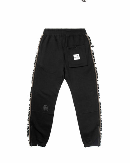 MONEY BLOCK TAPE TRACK PANT - BLACK