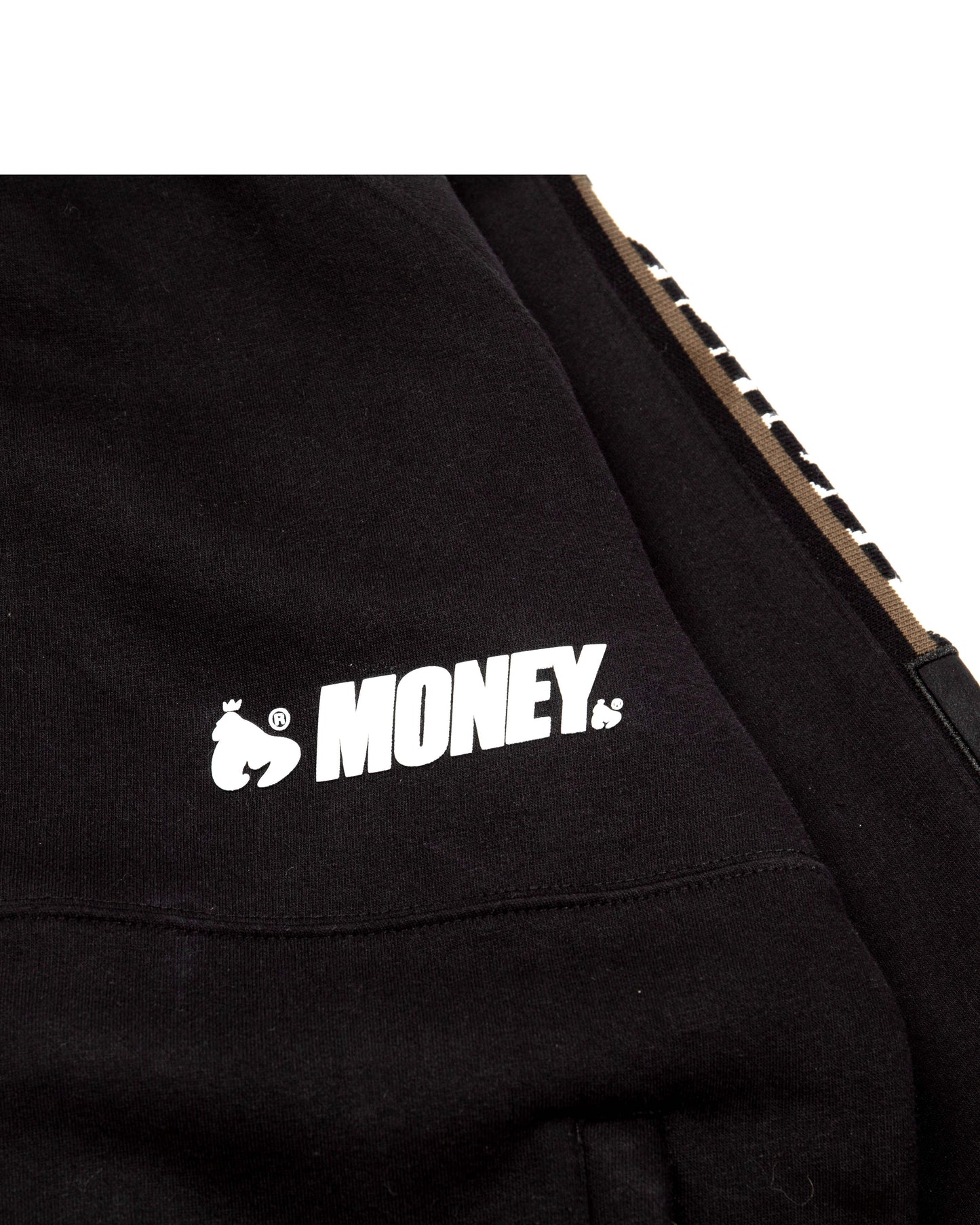 MONEY BLOCK TAPE TRACK PANT - BLACK