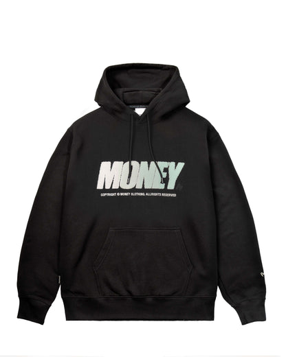 MONEY CHENILLE BLOCK FADER HOOD - BLACK