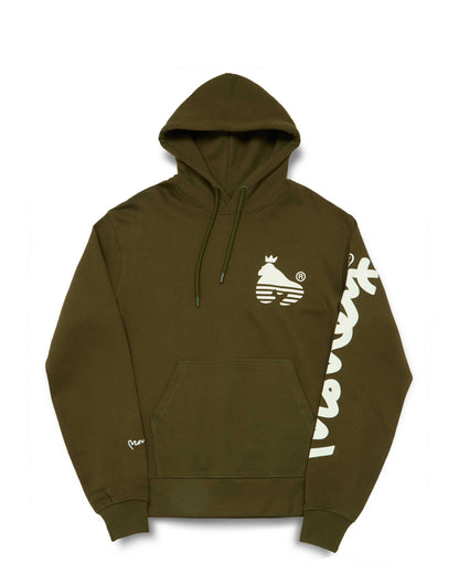 Sig Line Fleece Hood Olive