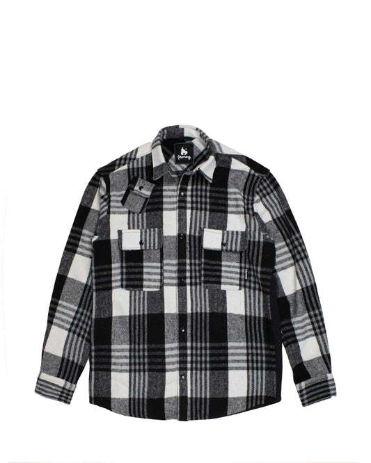 Check Over Shirt - Black